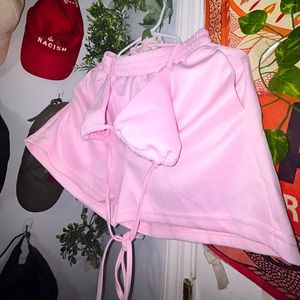 Two Piece Halter Short Set